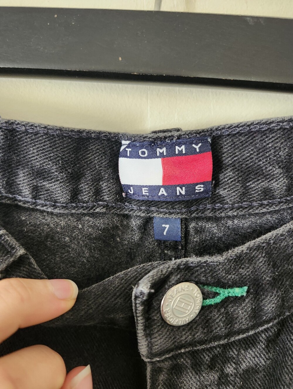 Re Worked Denim Ruffle Shorts - Picture 6 of 7